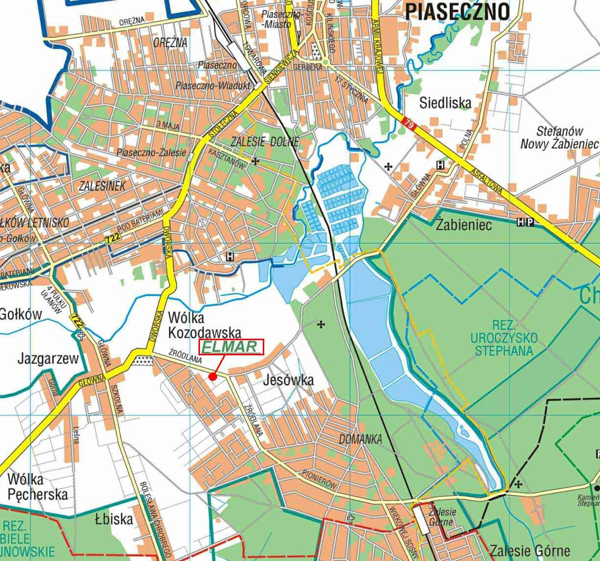 plan dojazdu